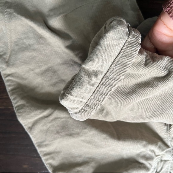 Zara corduroy tan camel lined barrel pull on paperbag waist pants 6 - Picture 4 of 8